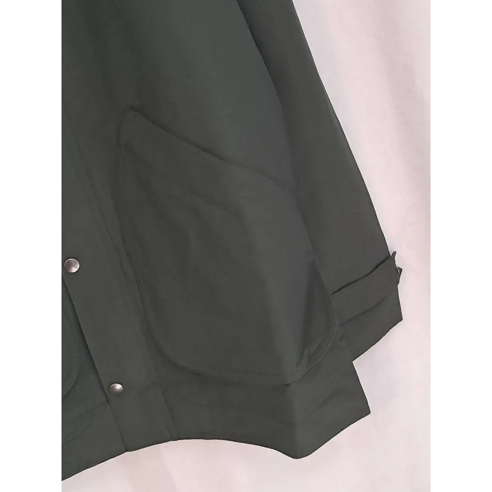 J.Crew 60/40 Barn Jacket Cotton Blend Dark Green Lightweight CK979 Size S NWT